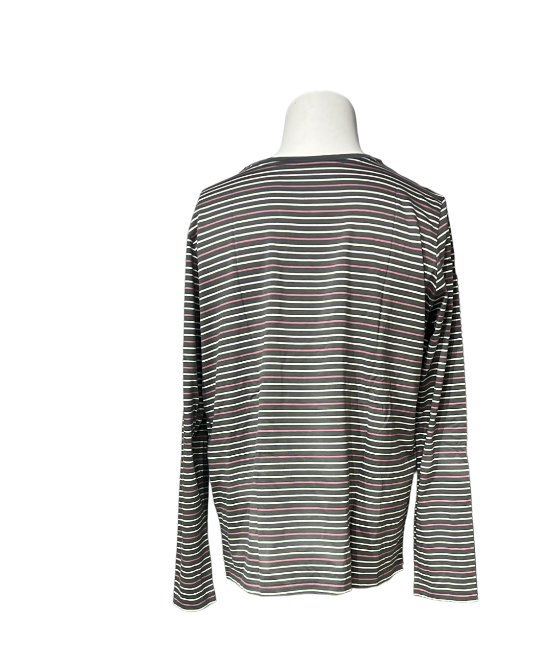 Lands' End Warm Graphite Multi Stripe