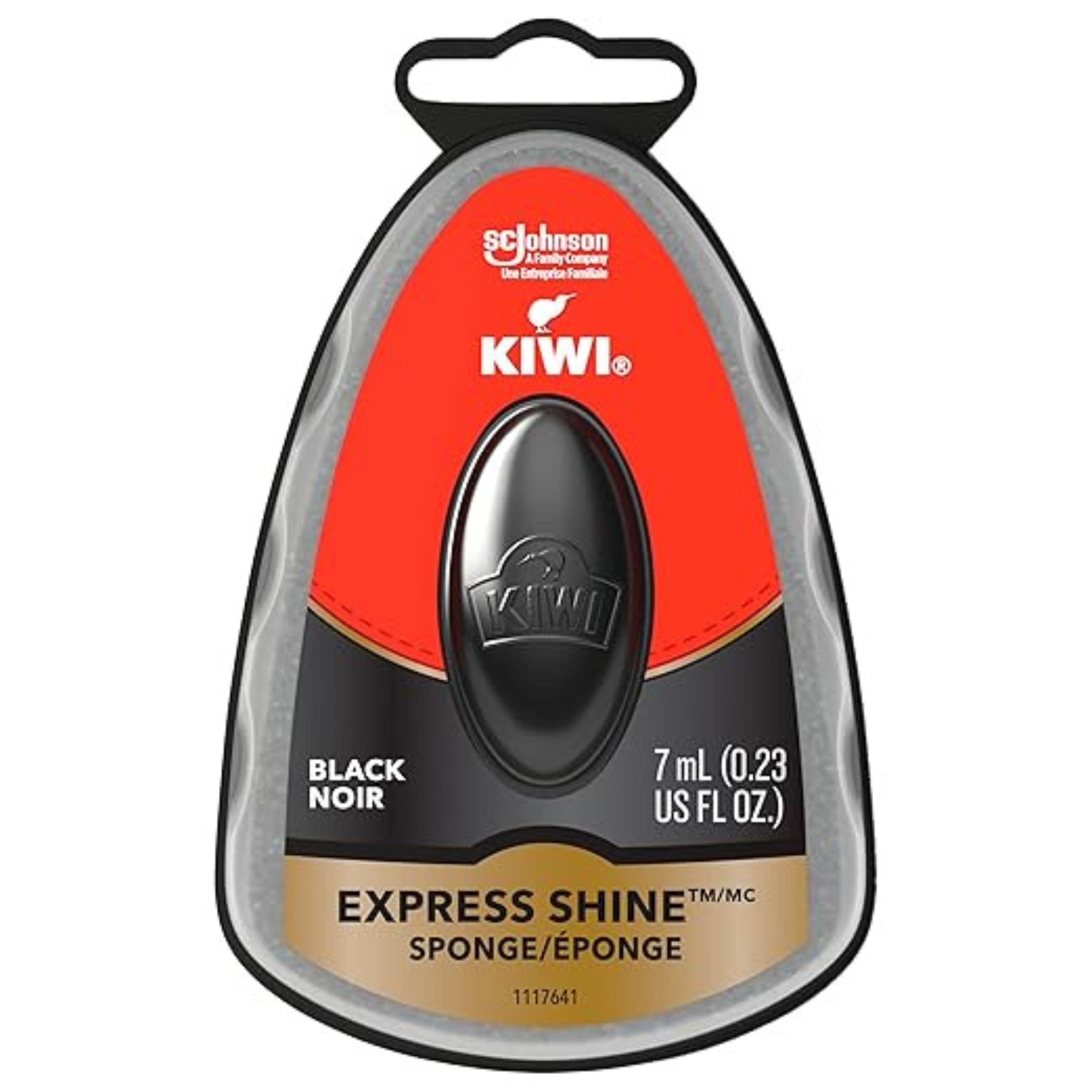 Kiwi Express Shine Sponge Shoe Polish Black 0.23 Oz