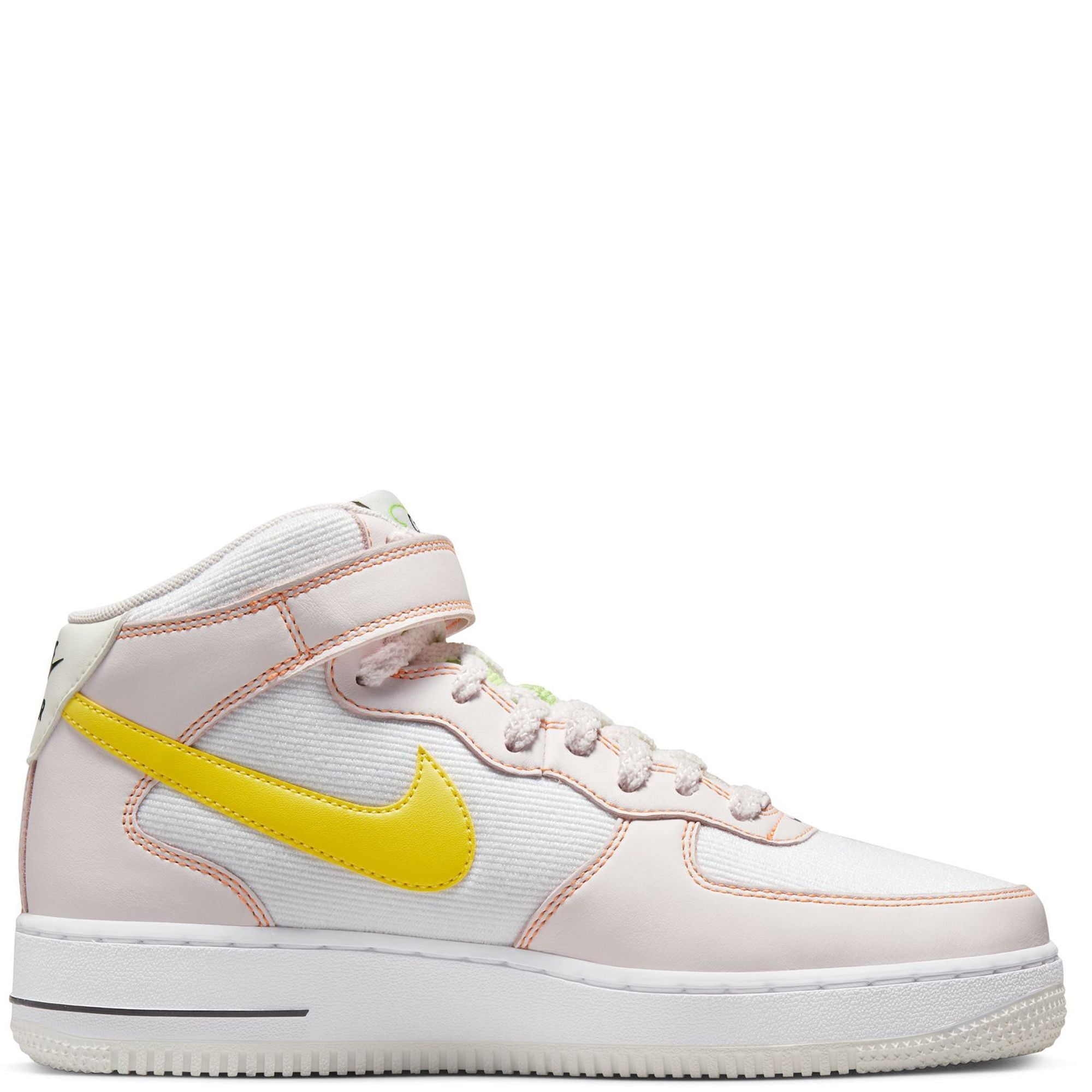 Nike Air Force 1'07 Mid FD0869 100 White/Opti Yellow-Pearl Pink