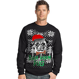 Hanes Black Christmas Sweater "Buh HumBug"