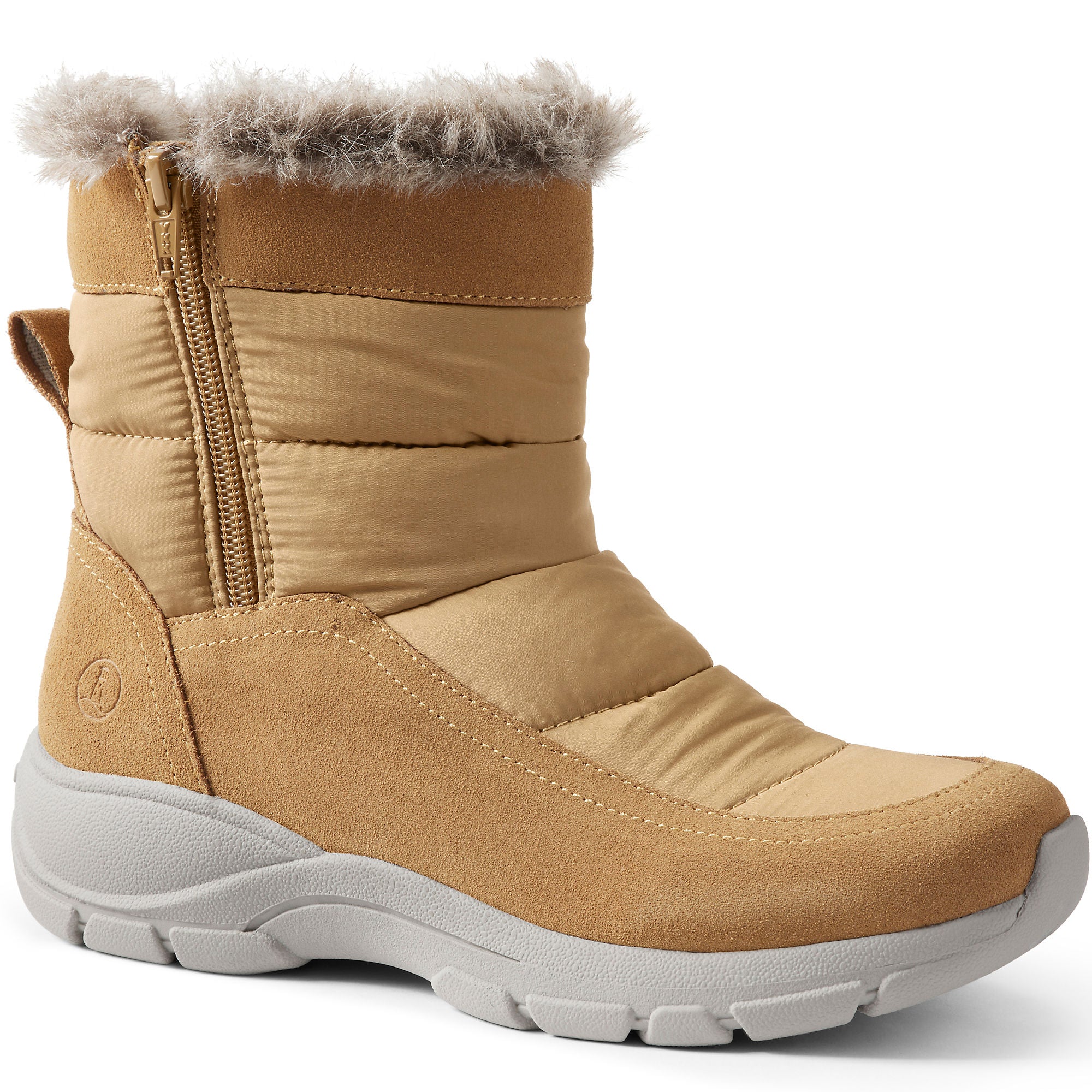 Botas de nieve cortas con aislamiento para todo tipo de clima para mujer de Lands' End