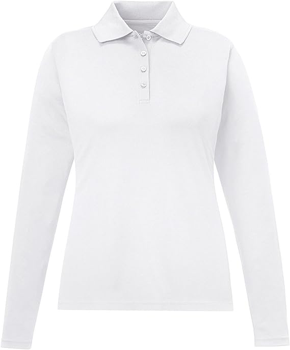 Core 365 Women's Ash City Pique Polo White CA05155