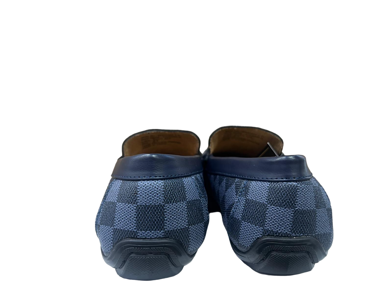 Mocassins pour hommes Beverly Hills Polo Club à carreaux bleu marine et noir