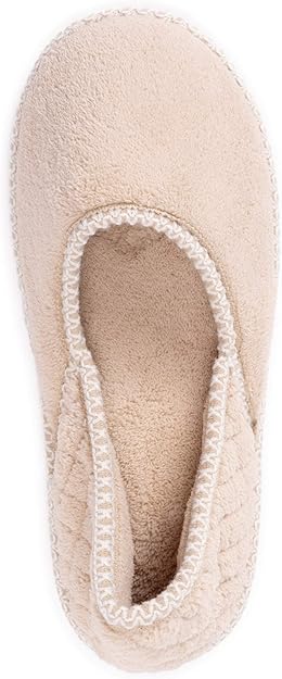 Muk Luks Women's Beverly Micro Chenille Slipper - Honey Wheat