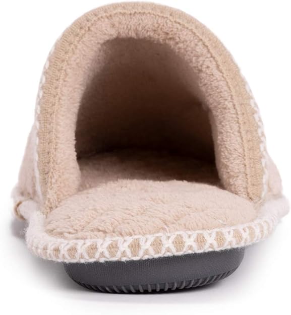 Muk Luks Women's Cathy Micro Chenille Slipper -Honey Wheat