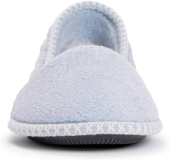 Muk Luks Women's Beverly Micro Chenille Slipper - Freesia Blue