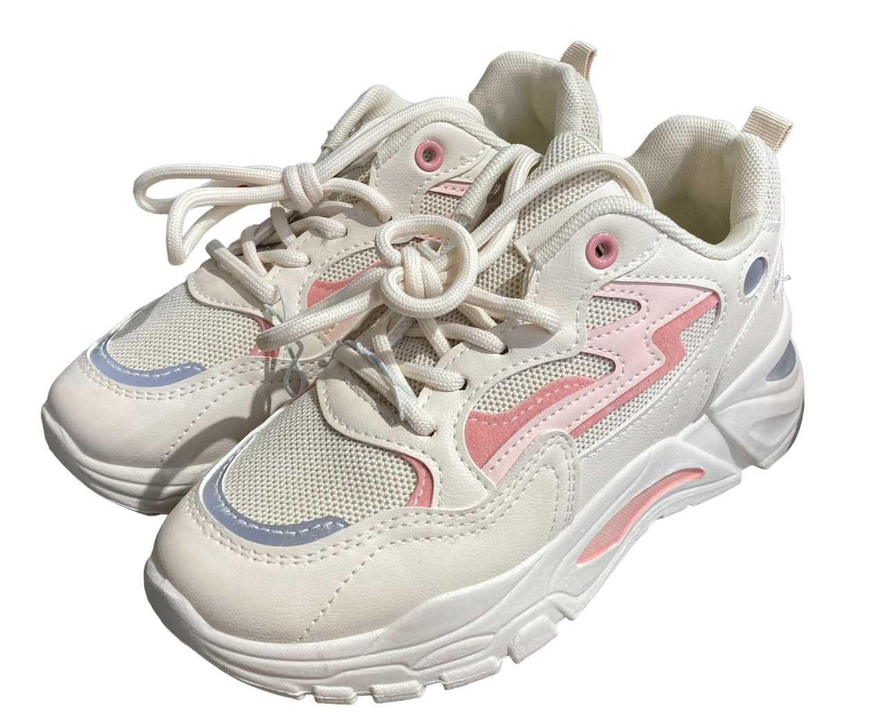 Chaussures de sport Y88 Beige Pick et gris fluo