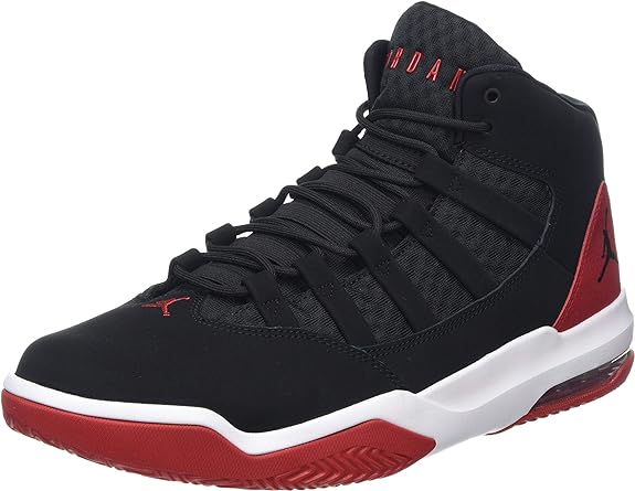 Jordan Max Aura AQ9084-023 Black/Black-Gym Red