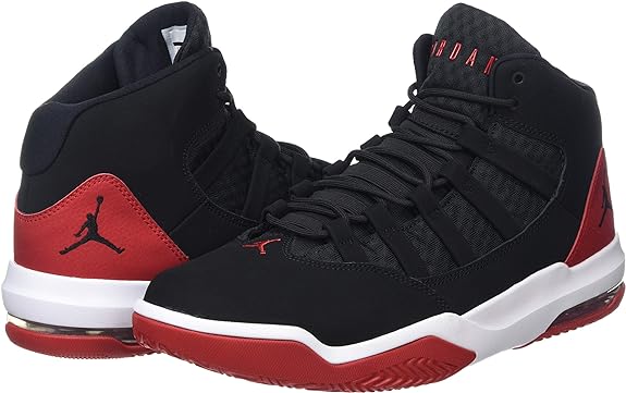 Jordan Max Aura AQ9084-023 Black/Black-Gym Red