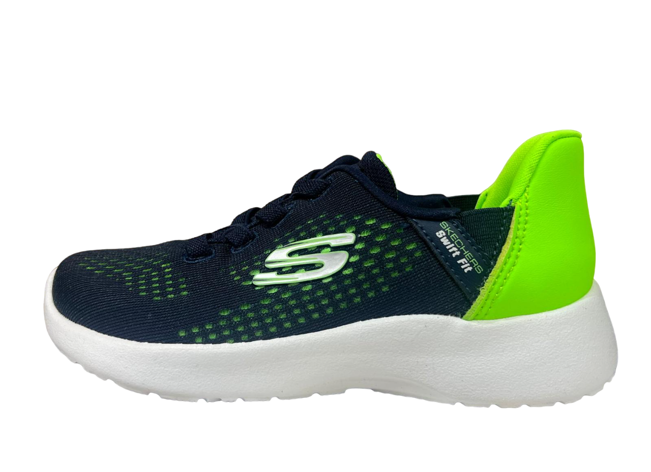 Skechers Kid's Swift Fit Sneaker Navy/Green