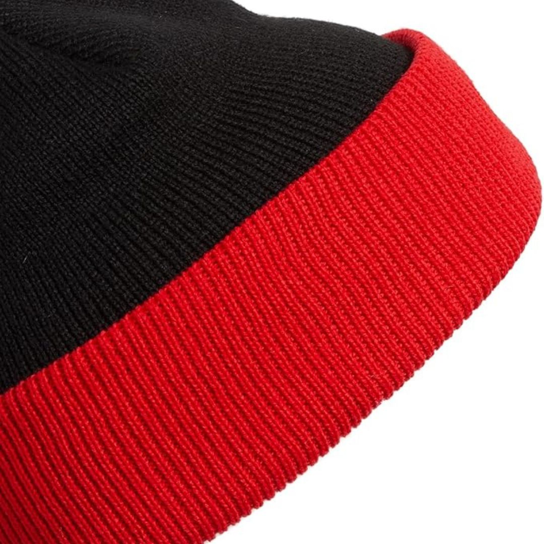 Adidas Unisex-Adult Sunday Cuff Beanie Black/Vivid Red/White