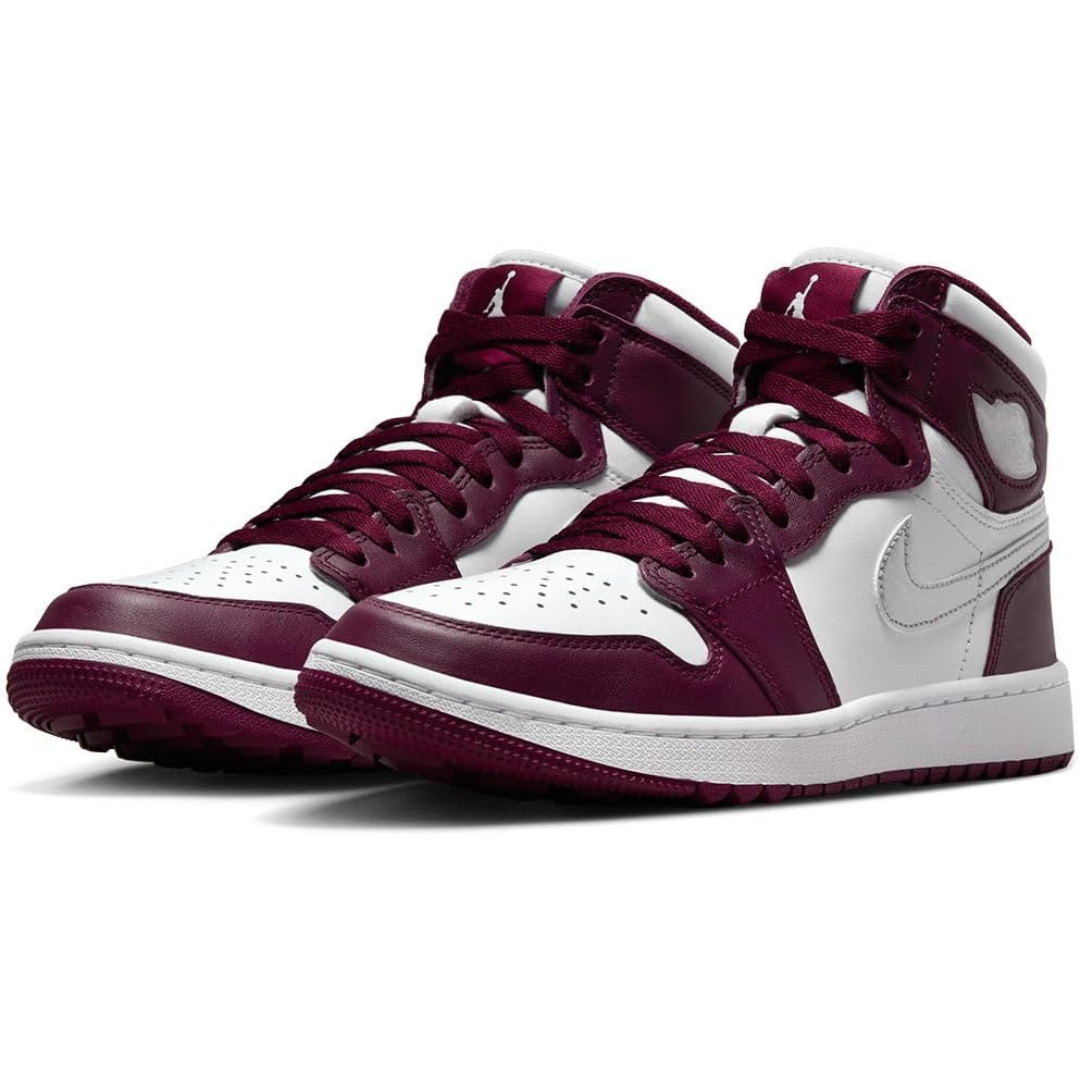 Air Jordan 1 High G White/Bordeaux/Metallic Silver DQ0660-103