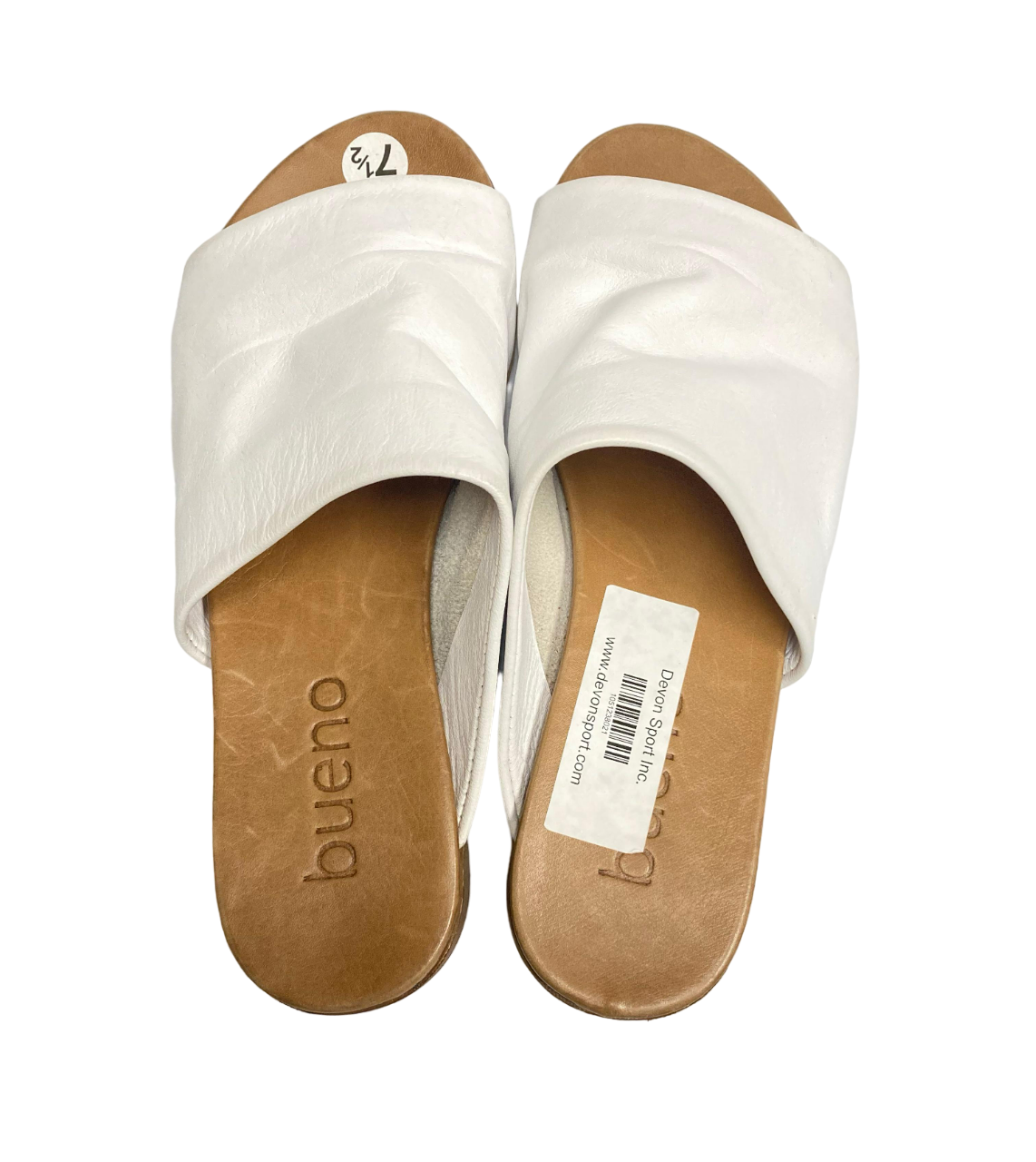 Bueno Women's Sandals White Slides