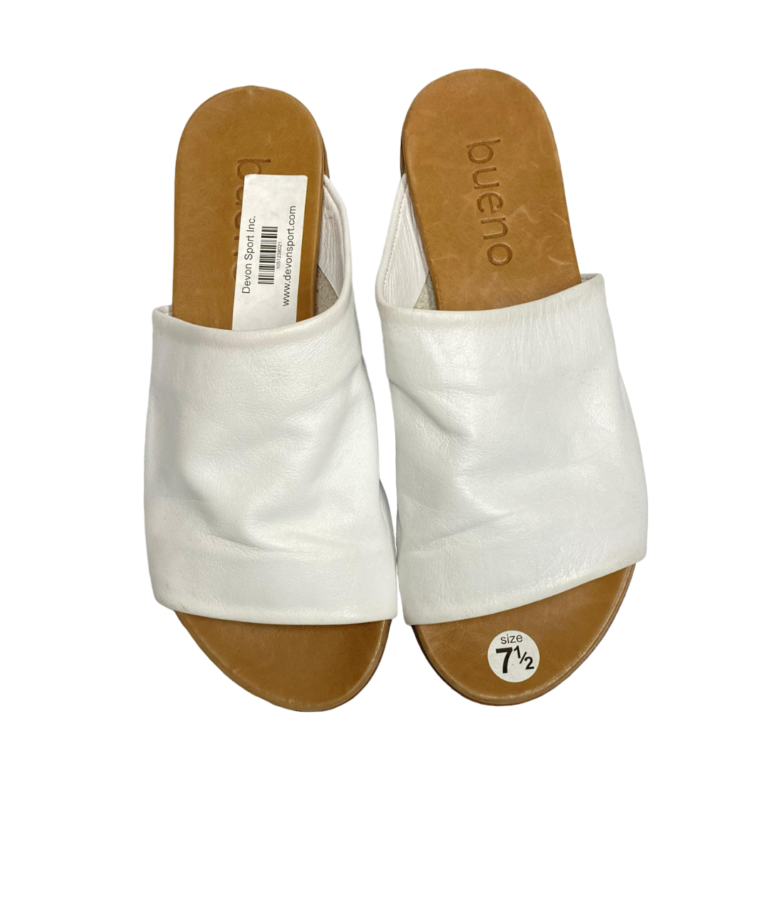 Bueno Women's Sandals White Slides