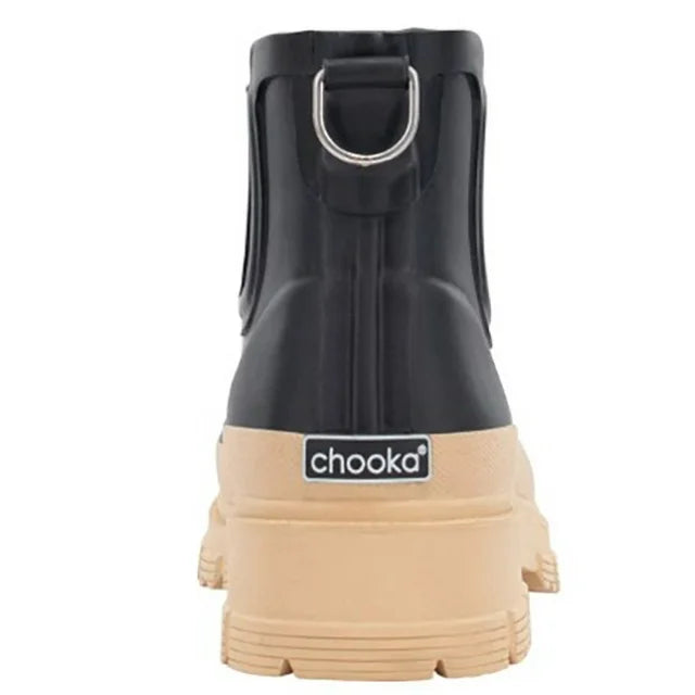 Chooka Waterproof CH Storm Chelsea Rain Boots Black