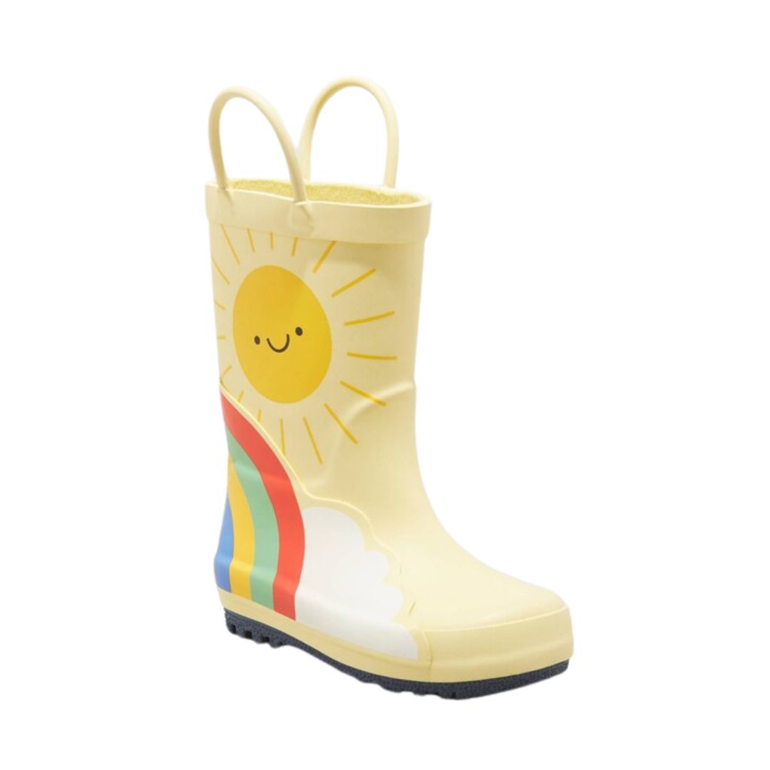 Cat & Jack Toddler Caroline Rainbow Print Rain Boots