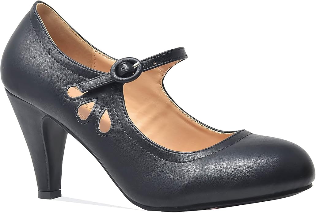 Chase & Chloe Kimmy-21 Women's Round Toe Dress Pumps