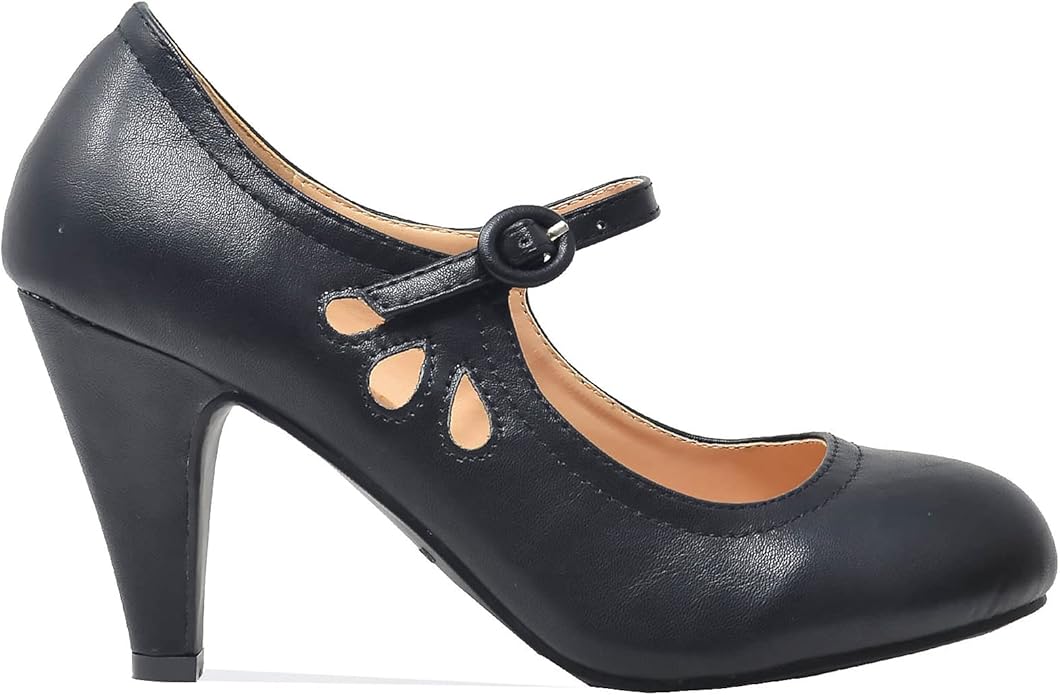 Chase & Chloe Kimmy-21 Women's Round Toe Dress Pumps