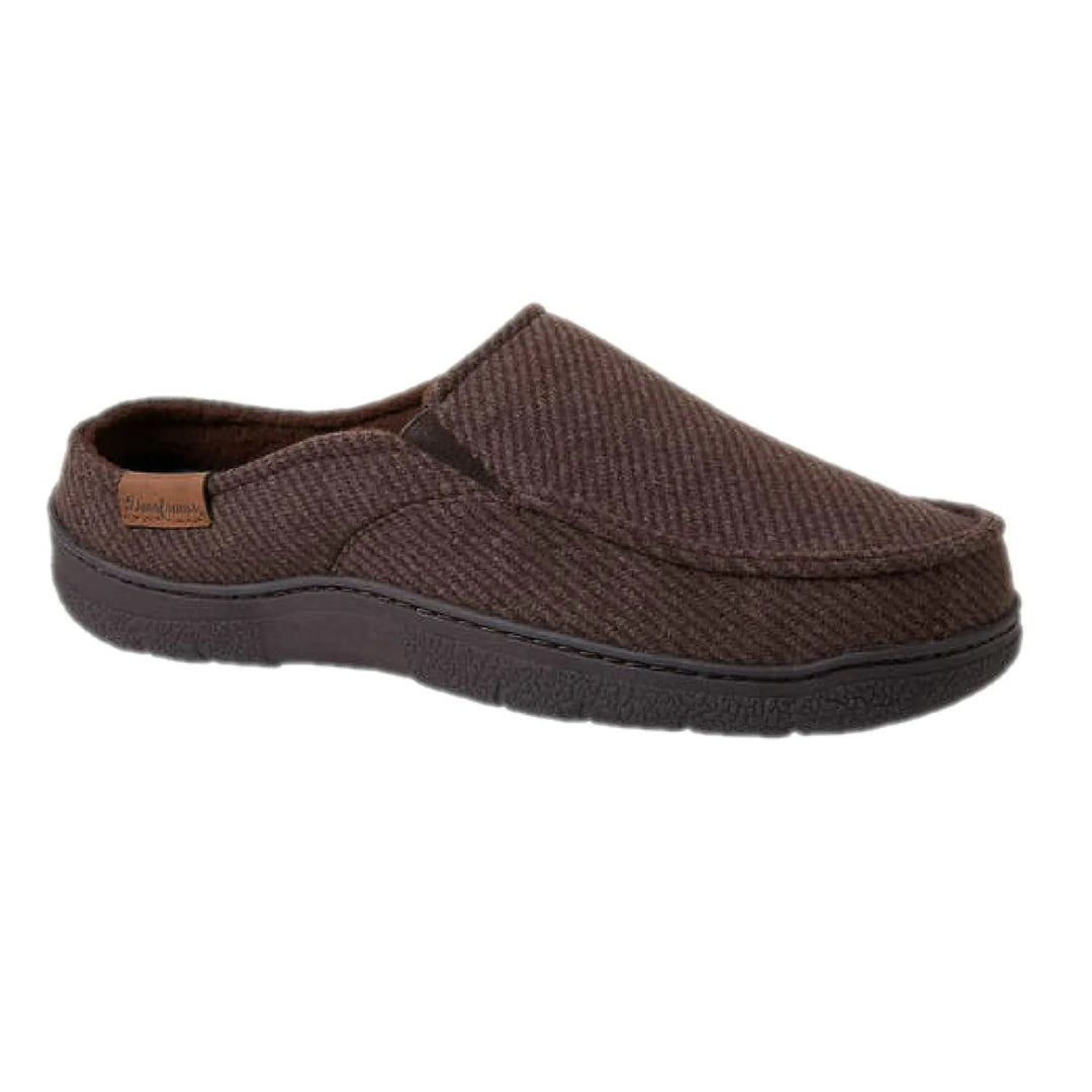 Dearfoams Men's Slip-On Slippers Coffee