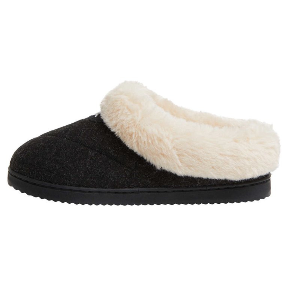 Dearfoams Women's Slippers Black Item #1527205