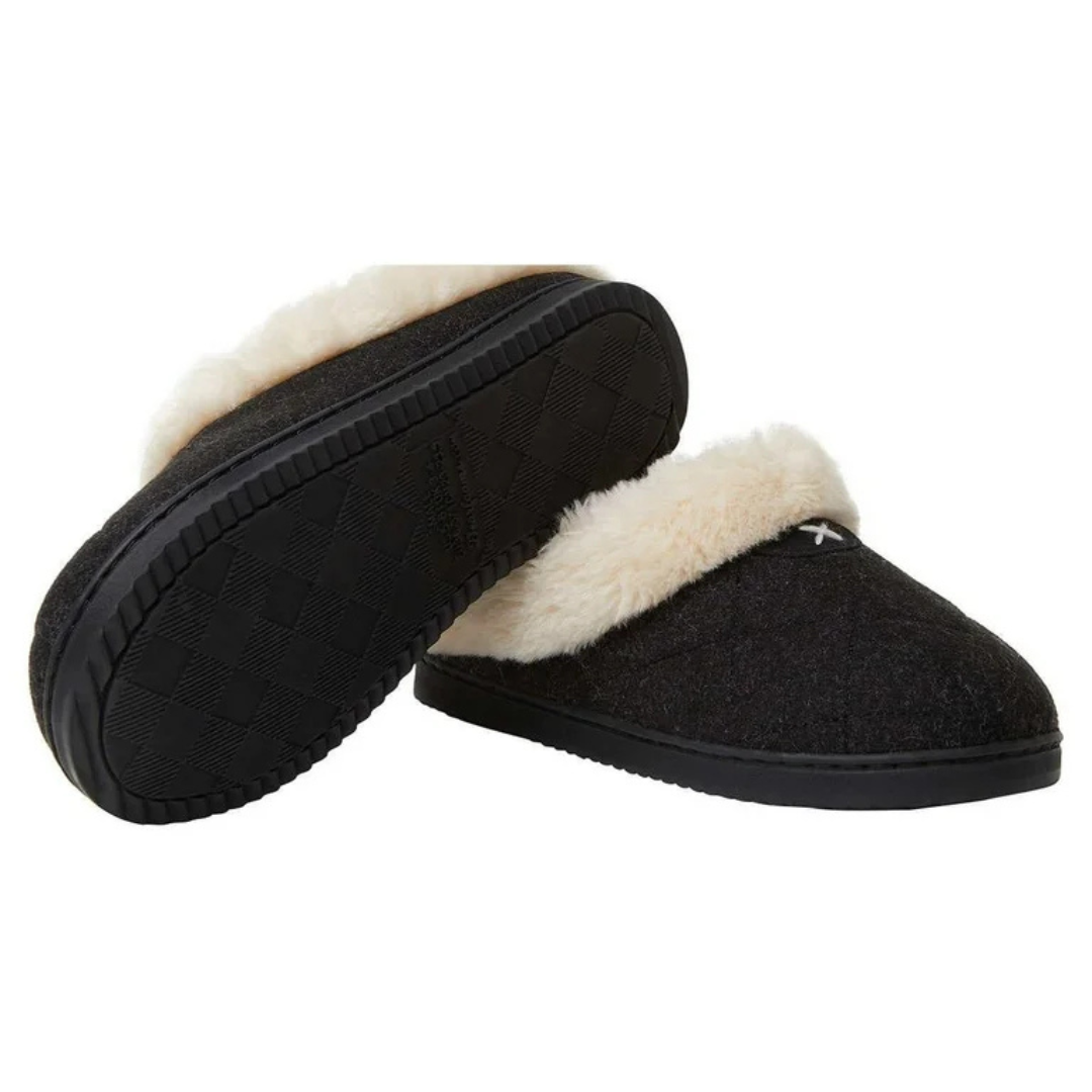 Dearfoams Women's Slippers Black Item #1527205