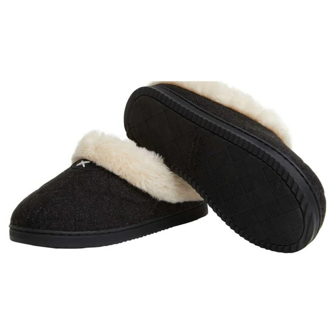 Dearfoams Women's Slippers Black Item #1527205