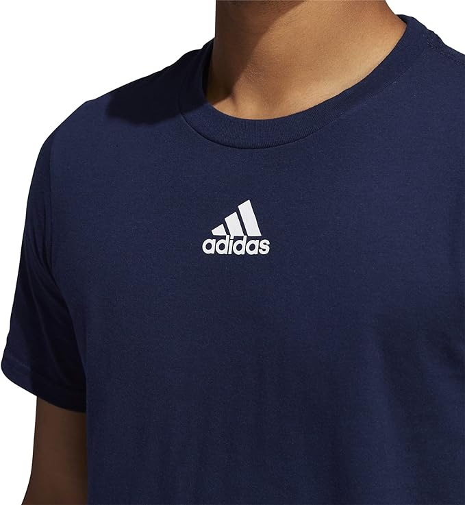 Adidas Men's Amplifier Regular Fit Cotton T-Shirt EK017 Collegiate Navy