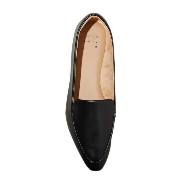 A New Day Black Pointy Slip On Flats For Women's