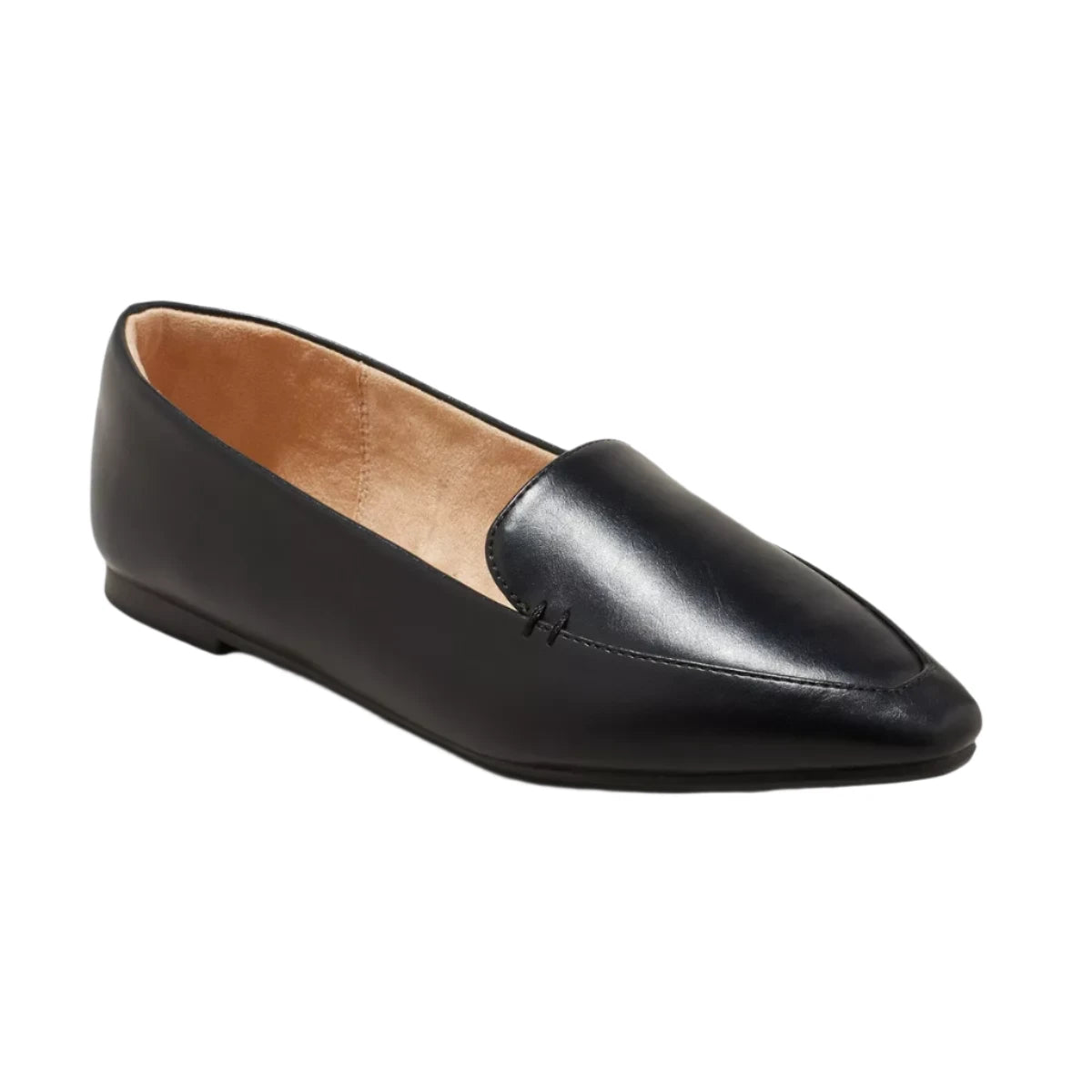 A New Day Black Pointy Slip On Flats For Women's