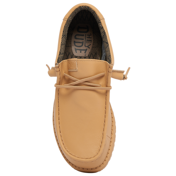 Hey Dude Wally Patriotic Loafer Shoes Tan