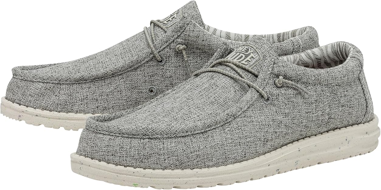 Hey Dude Men’s Wally Blend Loafer Linen Iron