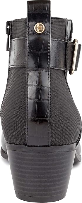 London Fog Womens Harmony Heeled Ankle Bootie