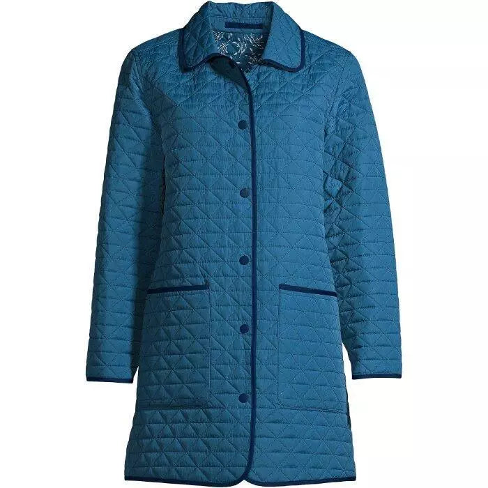 Lands End Women Reversable Insulated Barn Coat