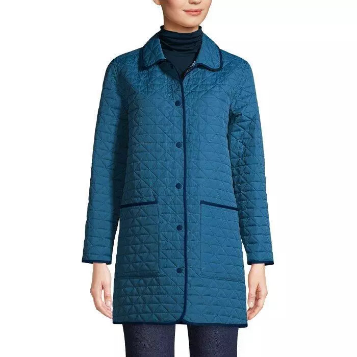 Lands End Women Reversable Insulated Barn Coat