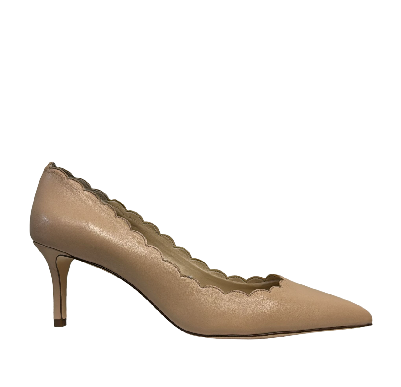 Lands End Women's Nude Pointed Toe Pumps