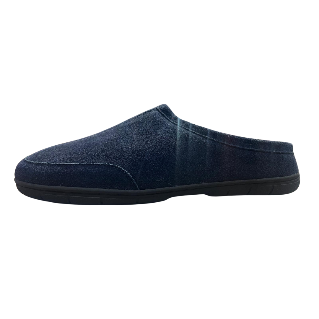 Lands' End Men's Flannel Lined Clog Suede Slipper