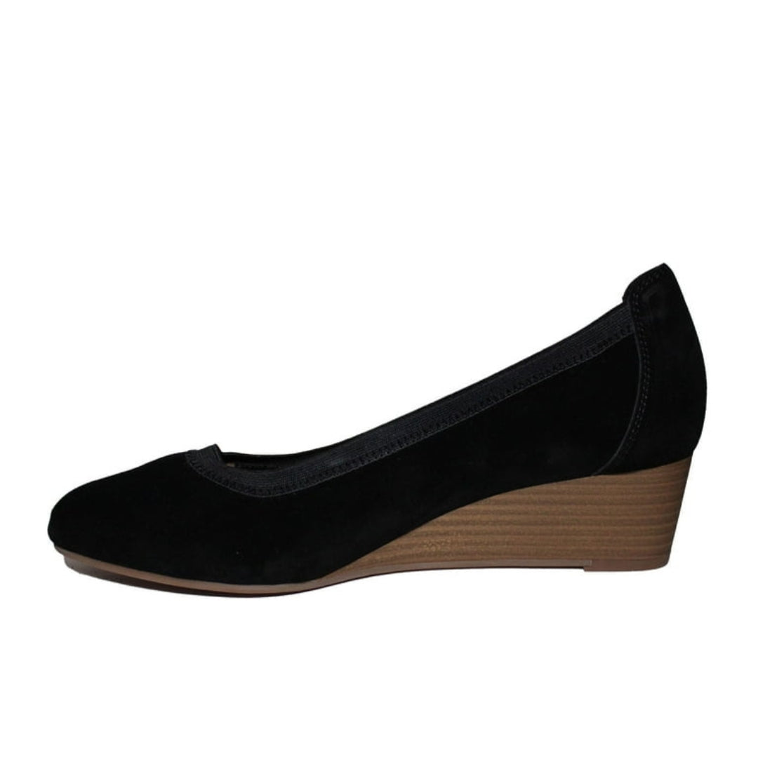 Lands' End Women's Suede Comfort Wedge