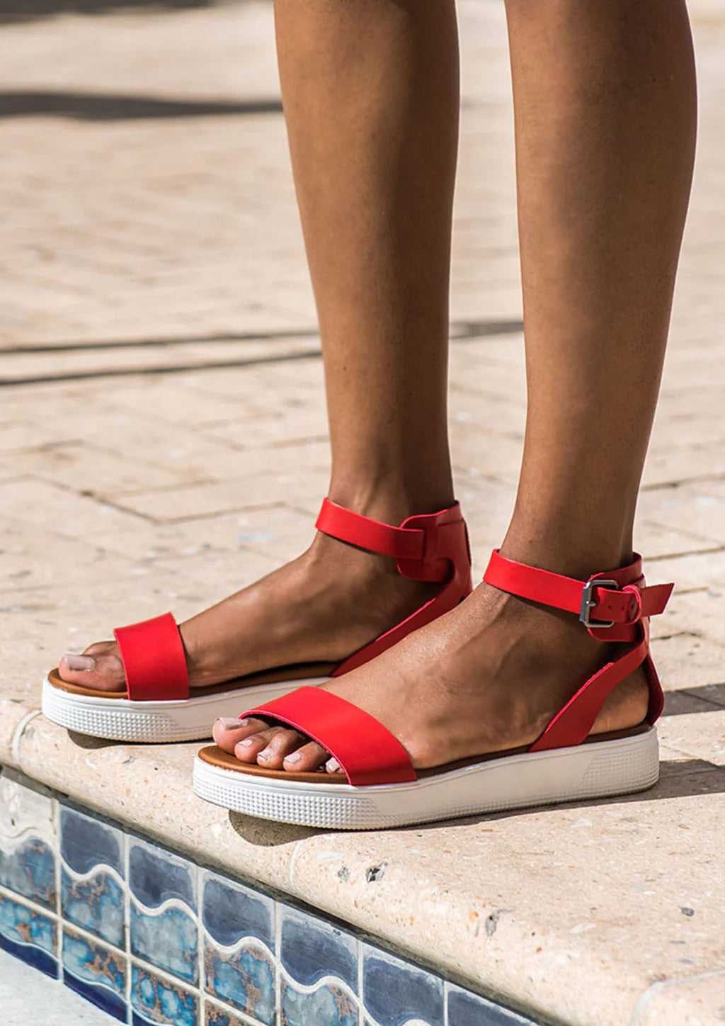 Ellen Platform Mia Red Women's Sandal