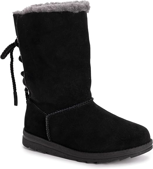 Muk Luks Women's Ziggy Rodeo Boots Fashion Black