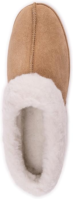 Muk Luks Women's Leather Goods Serafine Clog Slipper - Camel