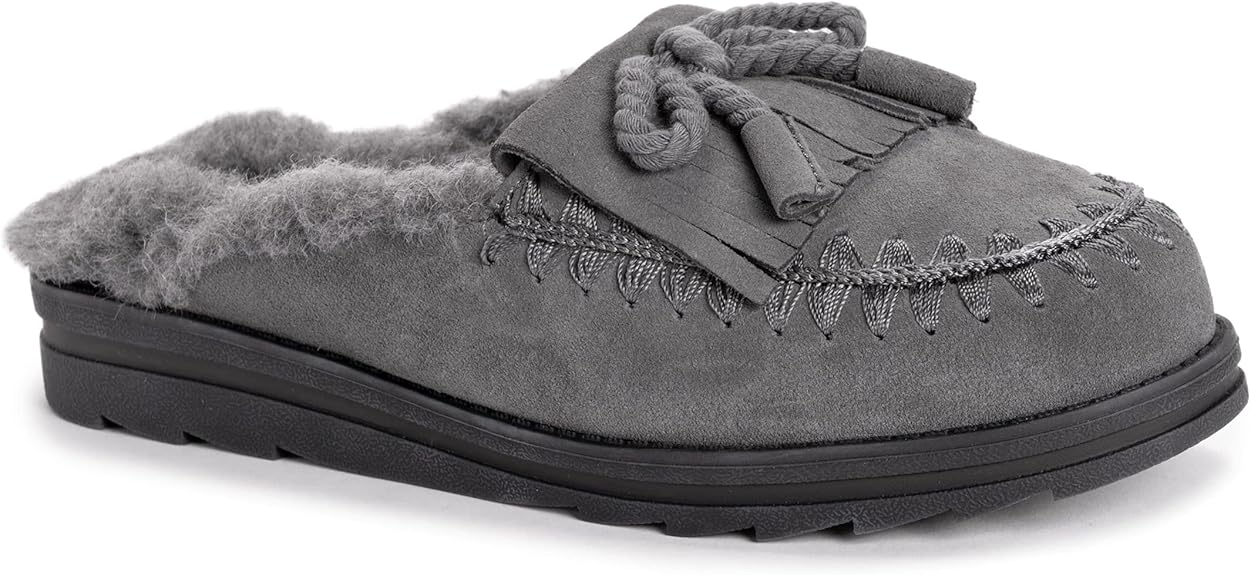 Muk Luks Women's Ziggy Hollywood Mule - Dark Grey