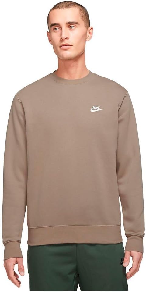 Nike Sportswear Club Fleece Crew Sweatshirts Khaki