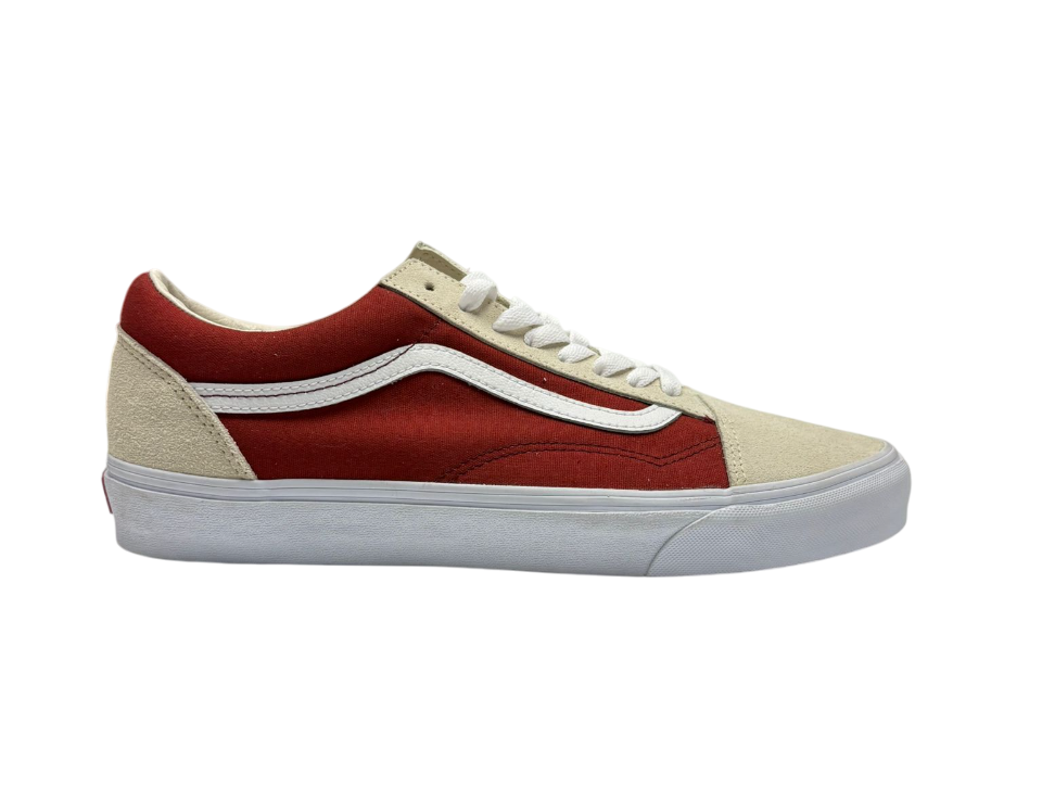 Vans Old Skool Canvas Suede Sneakers Fired Brick Men - 507698