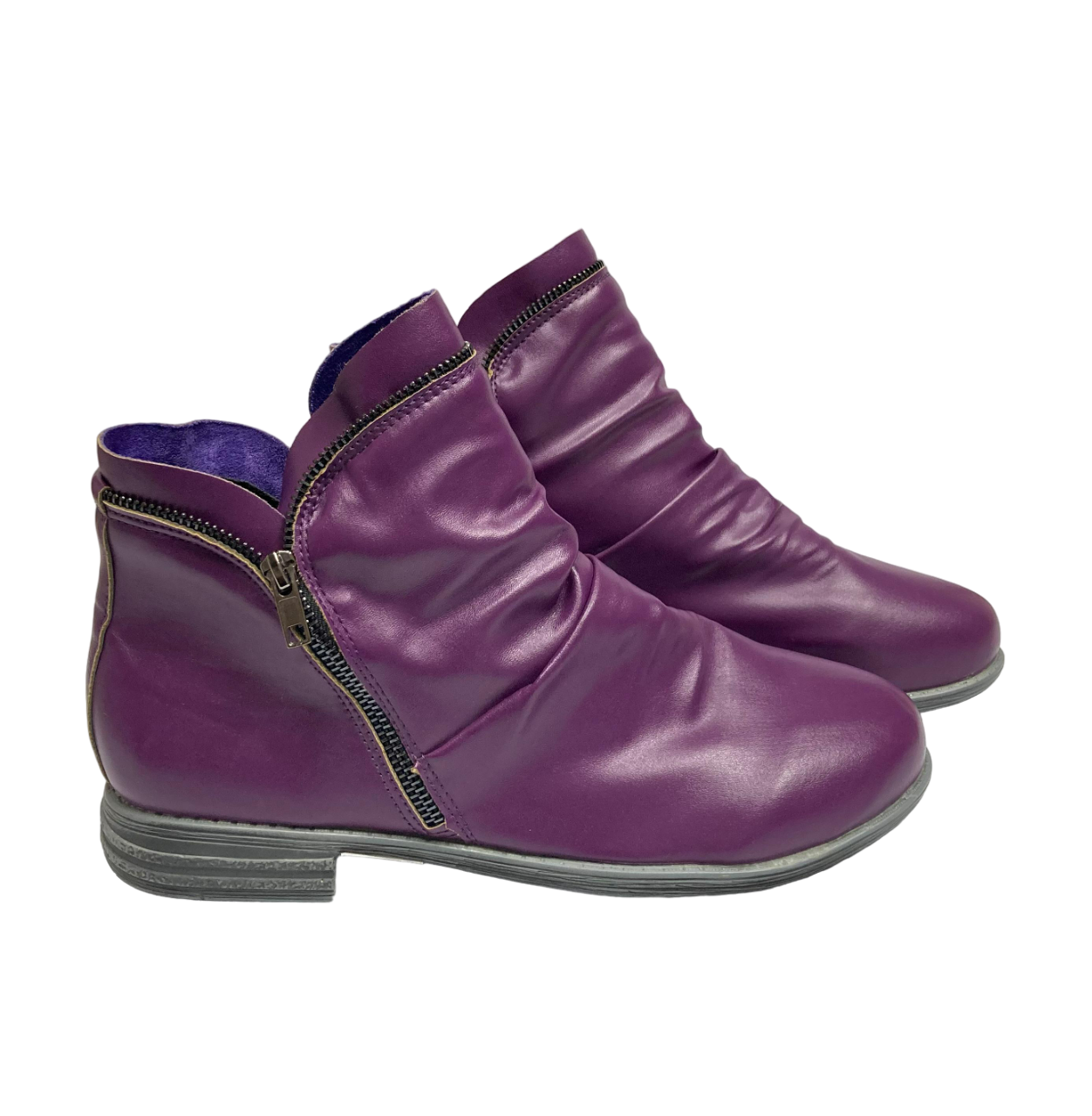 Purple Ankle Boots Women's