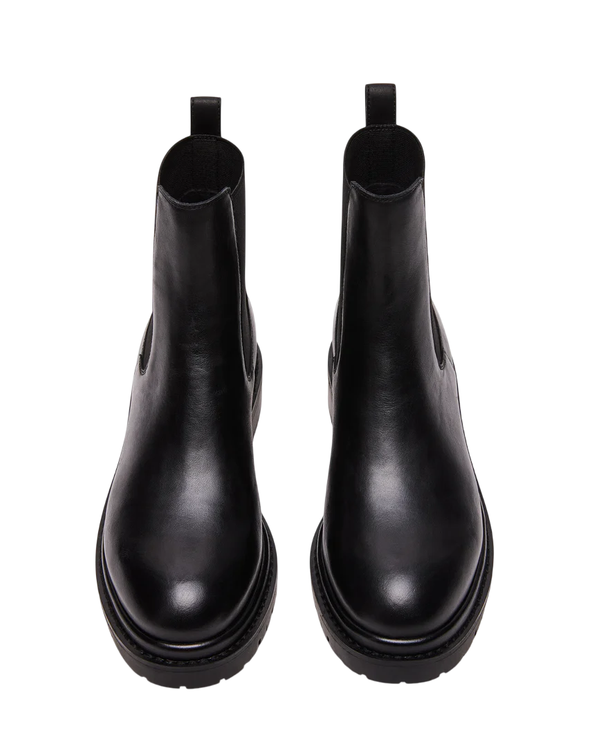 Steve Madden Lorali Black Leather Boots