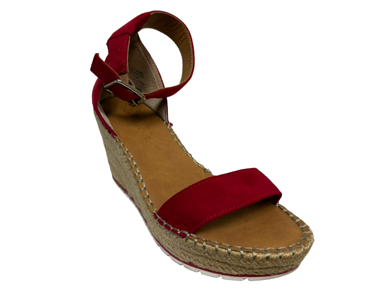 Sun + Stone Women's Red Wedge Sandals