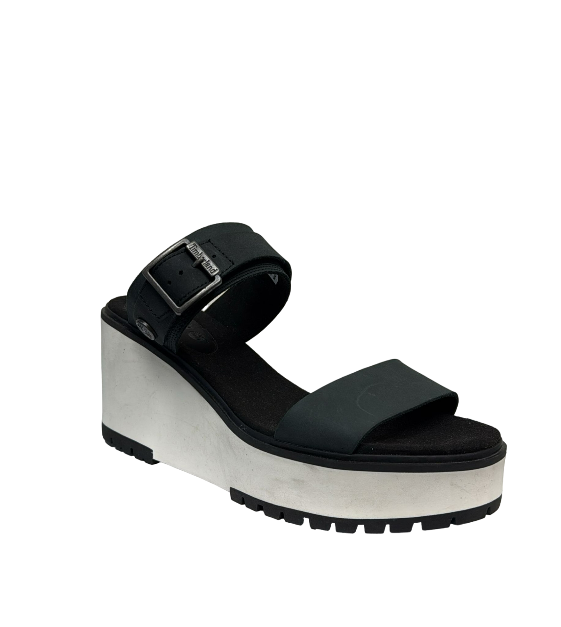 Timberland Women's Koralyn Wedge Sandals Black and White