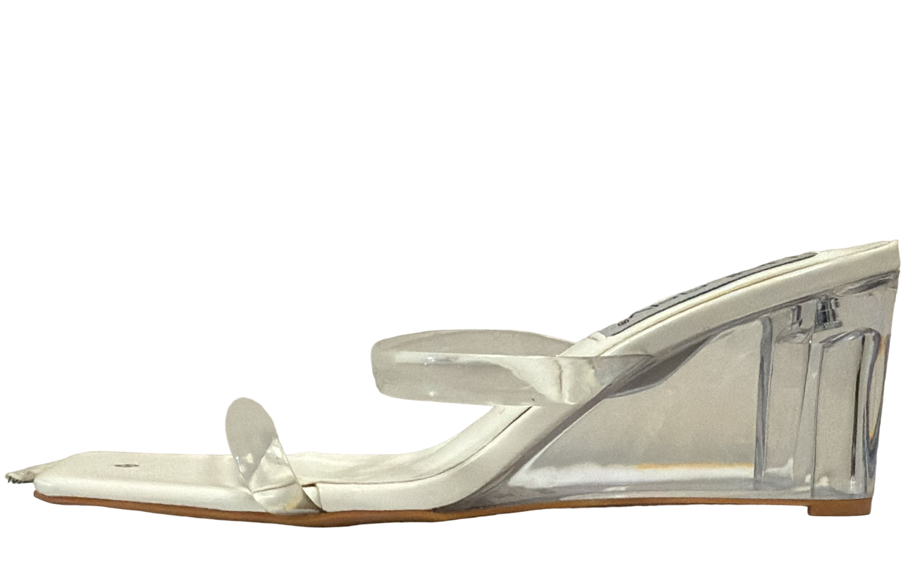 Unilady Women's White Sandals Style Clear