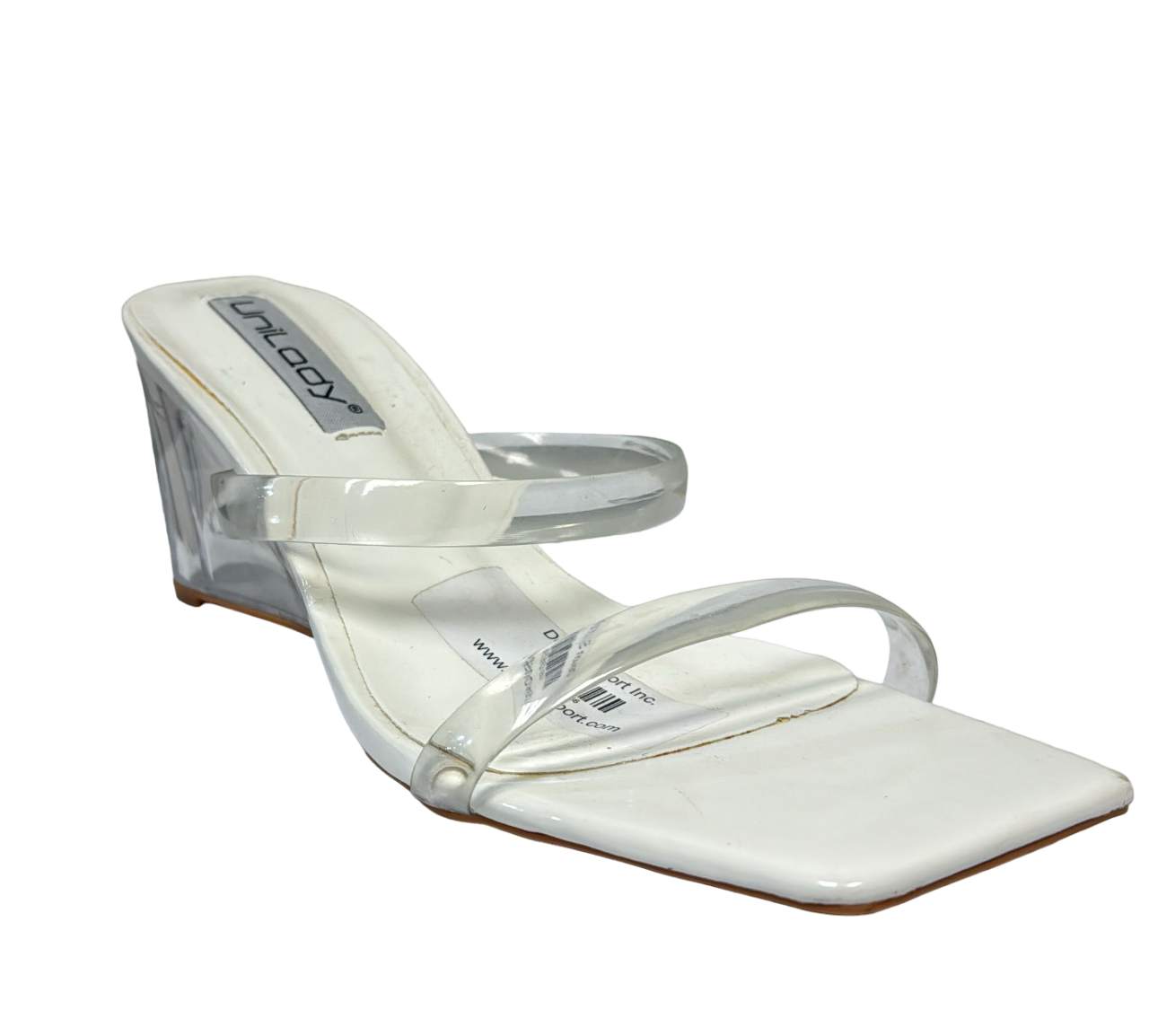 Unilady Women's White Sandals Style Clear