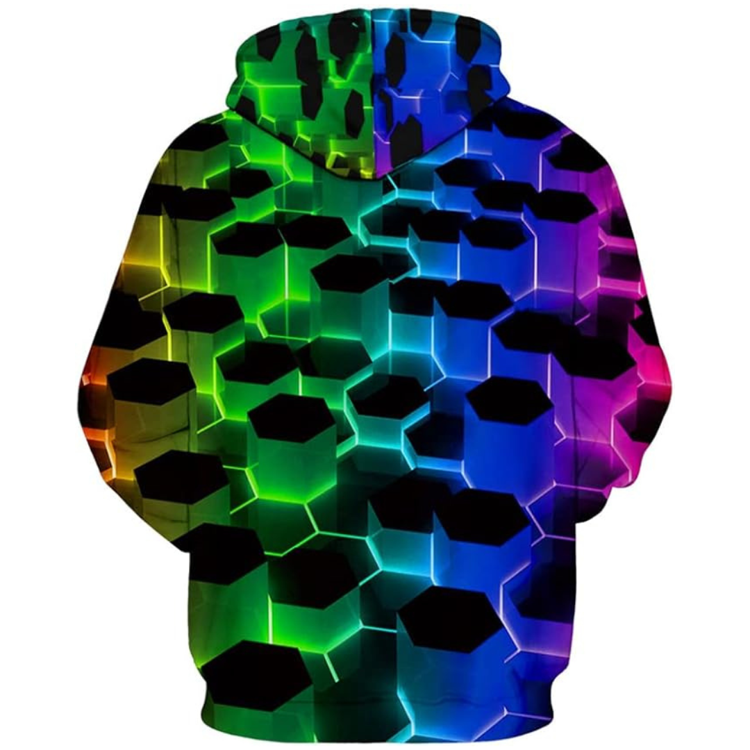 Generic Unisex 3D Novelty Pull-Over Hoodie